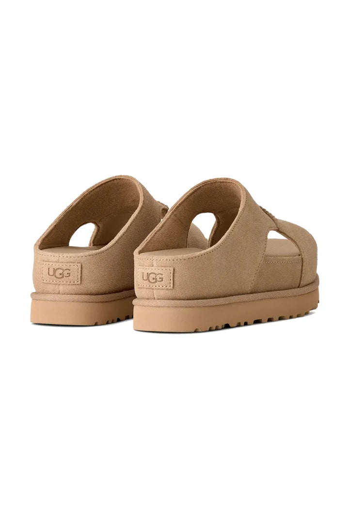 כפכפי זמש קרם UGG Goldenstar Hi Cutout