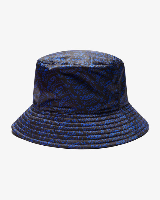 Moncler x adidas Originals Reversible Blue & Black Logo Bucket Hat