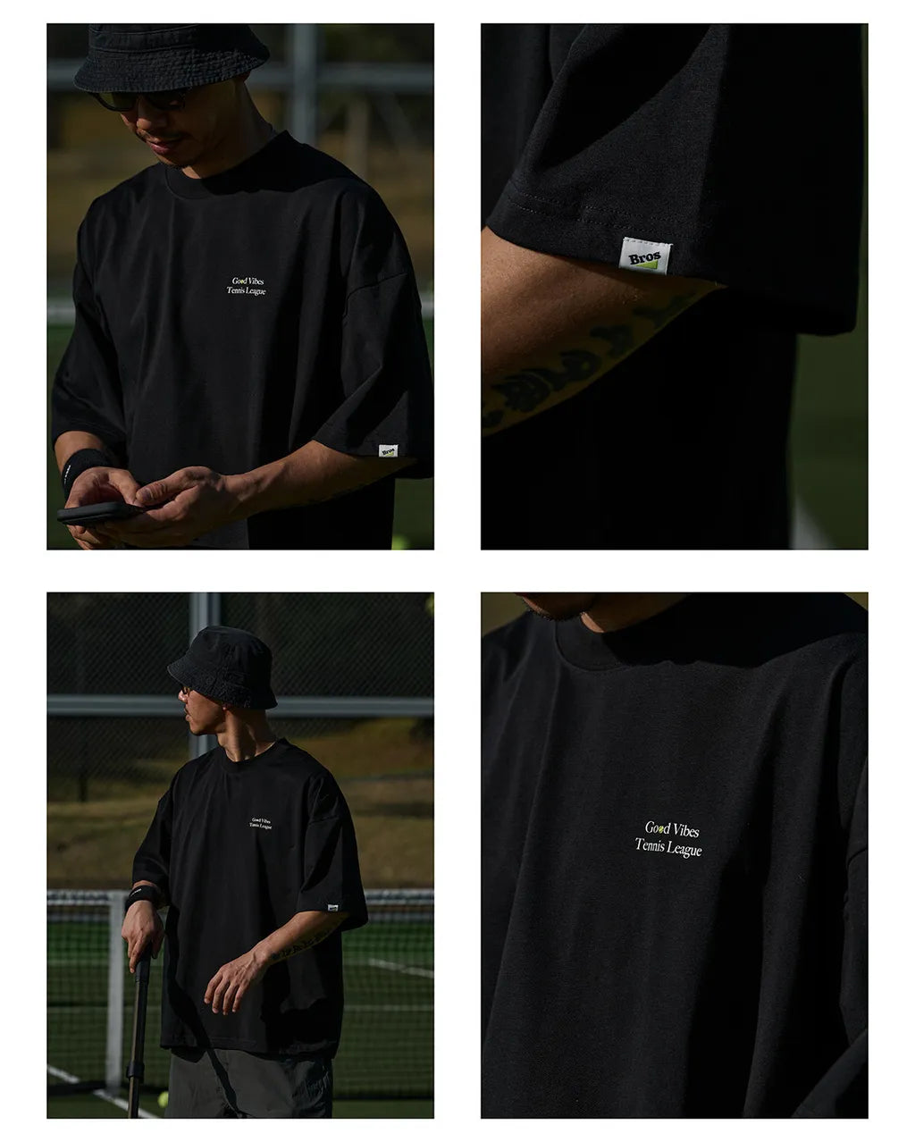 BROSHOOD GOOD VIBES SS26 TEE BLACK