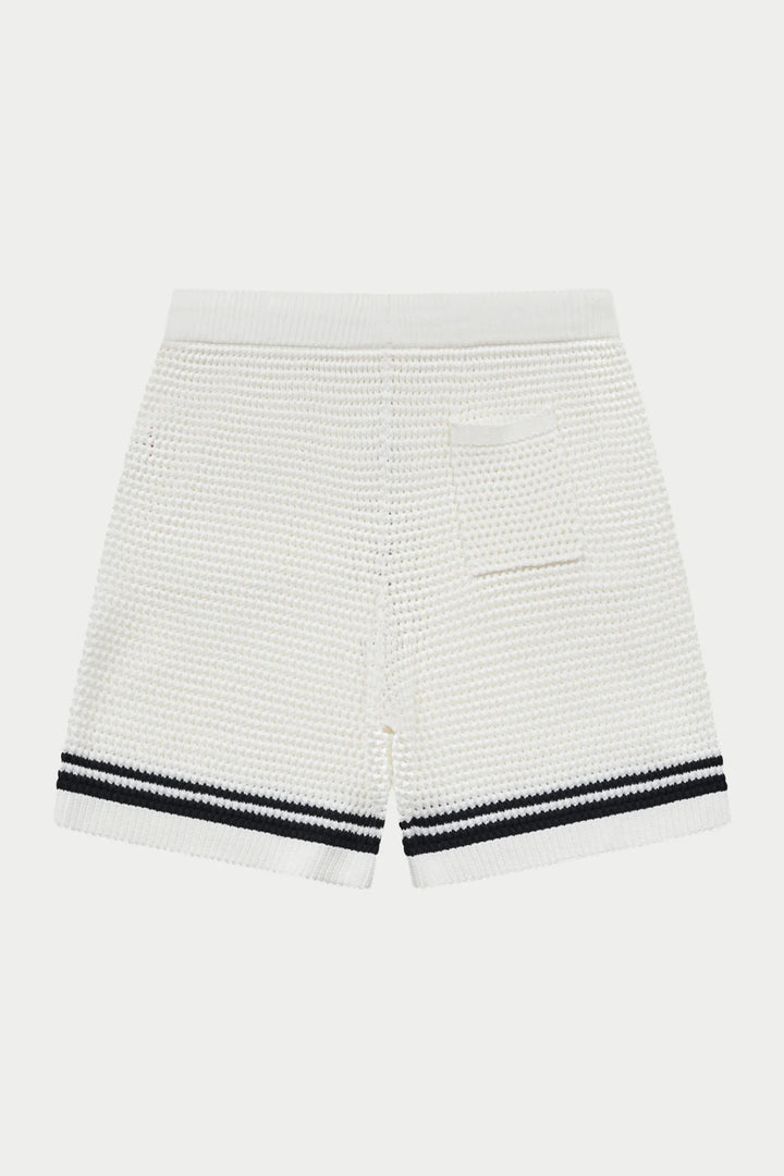 CROCHET KNITTED SHORTS WHITE