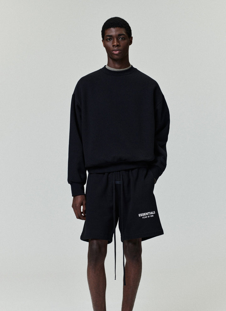 ESSENTIALS SS26 CLASSIC SWEAT-SHORT VINTAGE BLACK