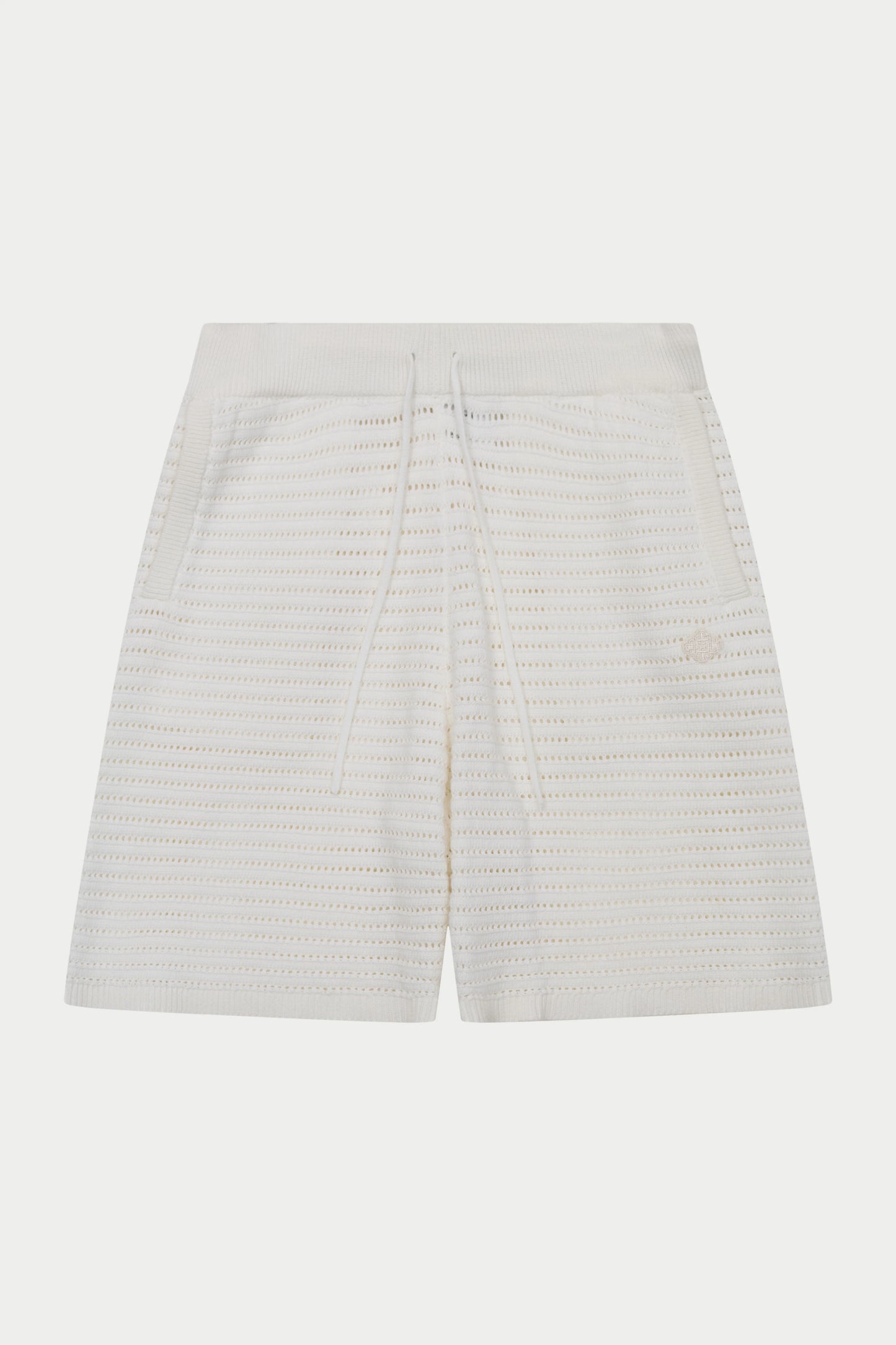KNITTED SHORTS WHITE