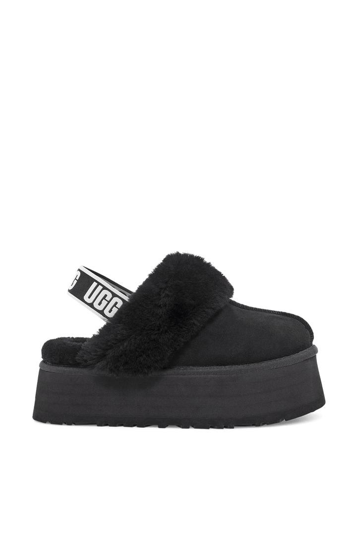 UGG FUNKETTE BLACK סנדלי פלטפורמה פאנקט שחור