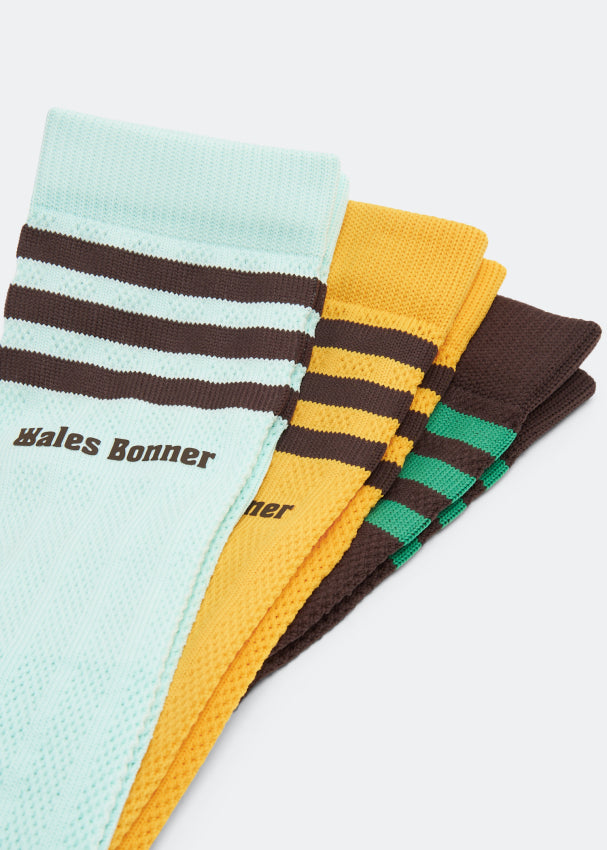 Wales Bonner X adidas Originals Three-Pack Multicolor Edition Crochet Socks