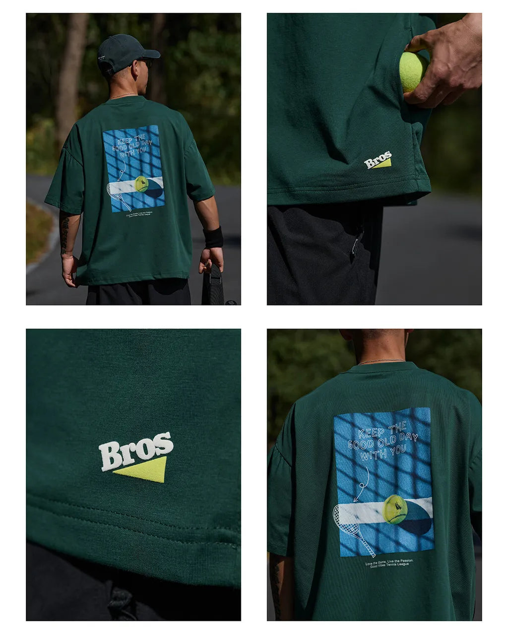 BROSHOOD 2026 TENNIS GREEN TEE