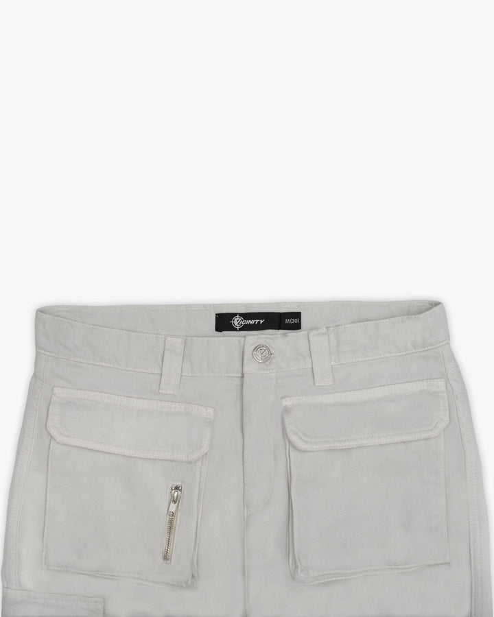 Vicinity ASYMETRICAL CARGOPANTS LIGHT GREY