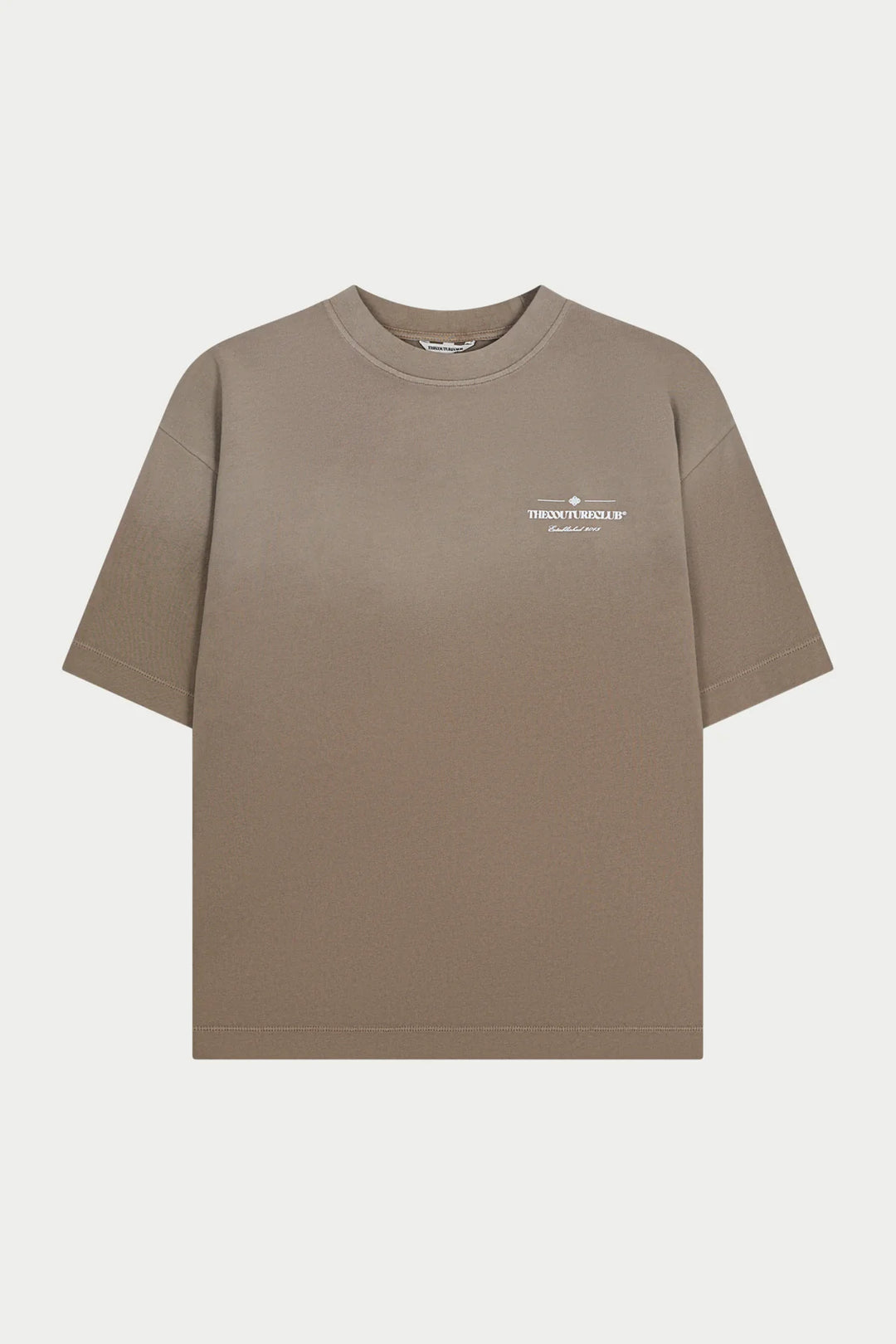 SPRAY WASH COPYRIGHT MULTI GRAPHIC T-SHIRT BEIGE