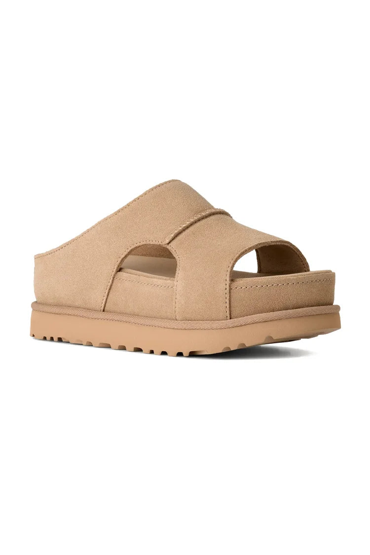כפכפי זמש קרם UGG Goldenstar Hi Cutout