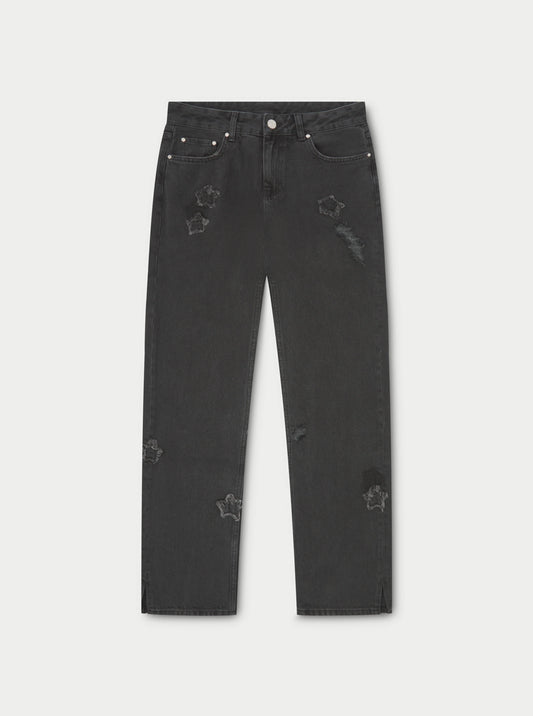 STAR APPLIQUE DENIM JEANS