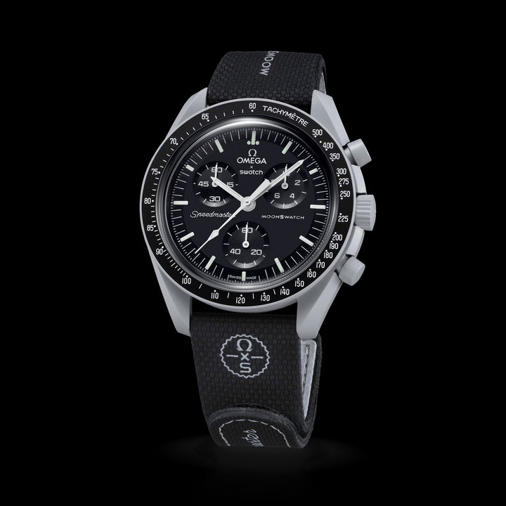 MOONSWATCH BLACK/GREY RUBBER