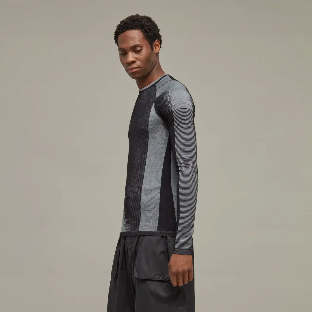 Y-3 ENGINEERED KNIT LONG SLEEVE BASELAYER TEE