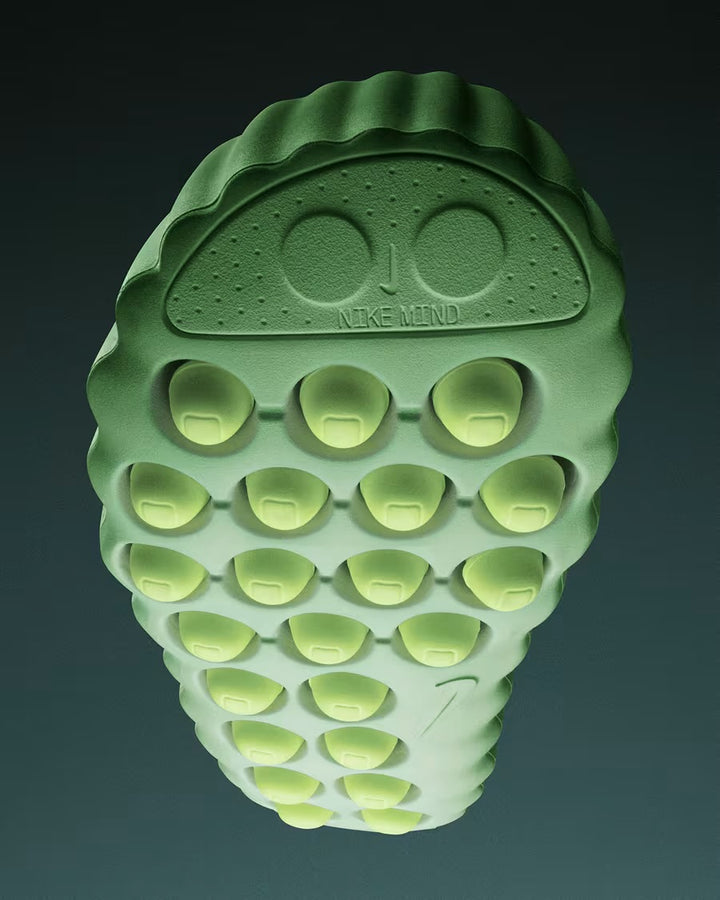 Nike Mind 001 Men's Pregame Mules Cucumber Calm/Black/Barely Volt