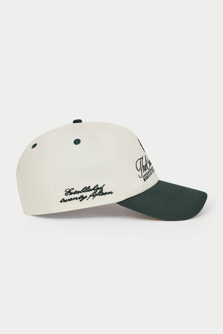 LAUREL EMBROIDERY CAP GREEN
