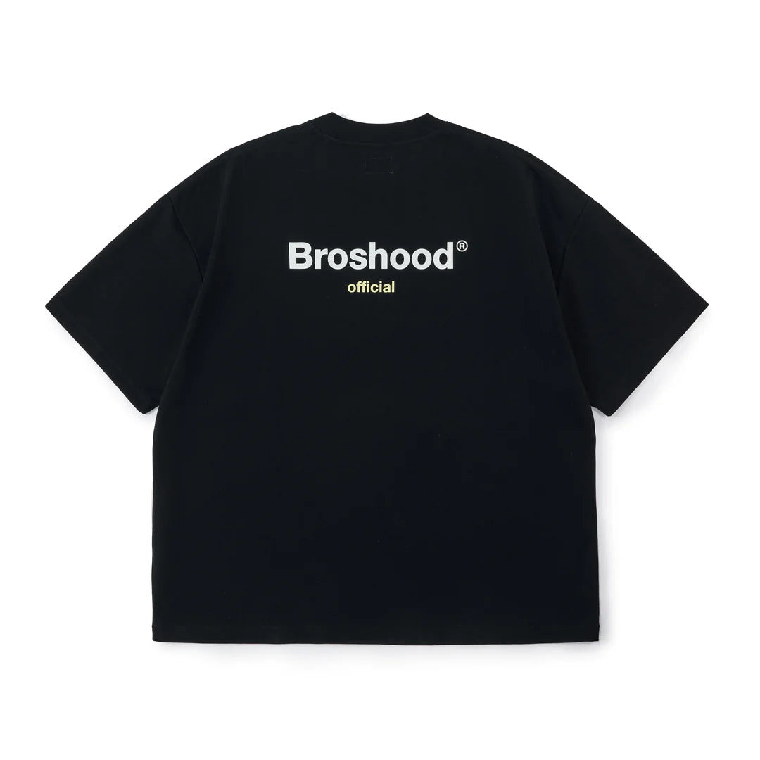 BROSHOOD "OFFICIAL" LOGO PRINT TEE BLACK