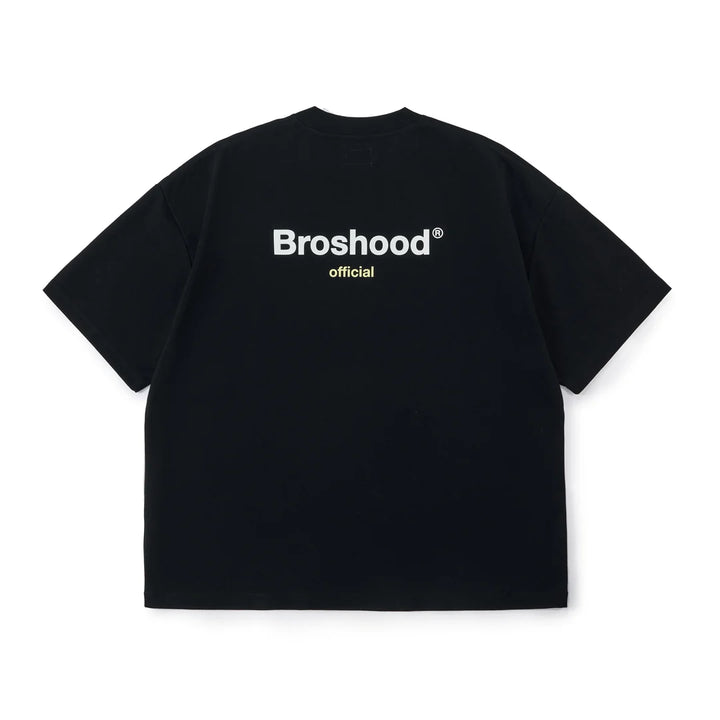 BROSHOOD "OFFICIAL" LOGO PRINT TEE BLACK