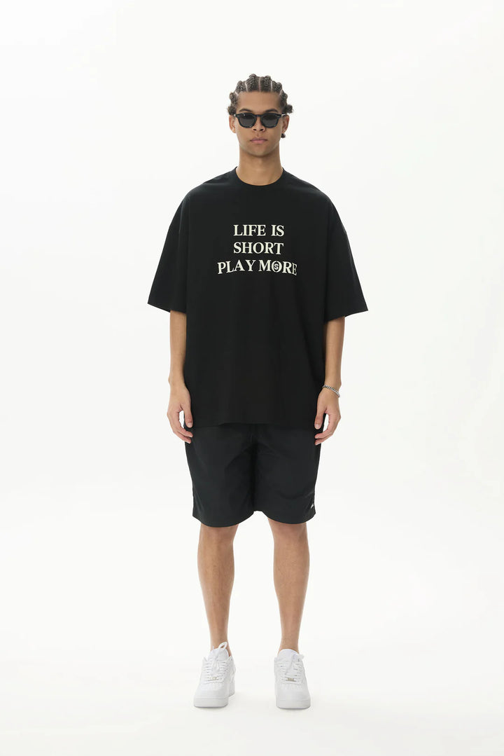SEGUNDA "LIFE IS GOOD" TEE BLACK