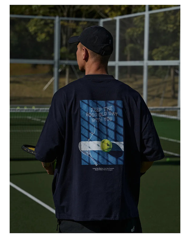 BROSHOOD 2026 TENNIS NAVY TEE
