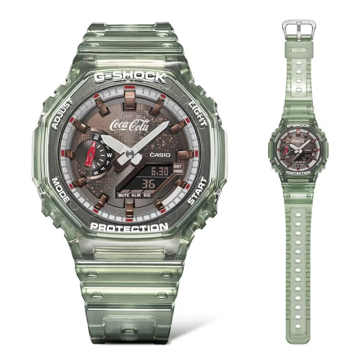 CASIO X COCA-COLA G-SHOCK ANALOG-DIGITAL 2100 SERIES
GA-2100CC-3A
