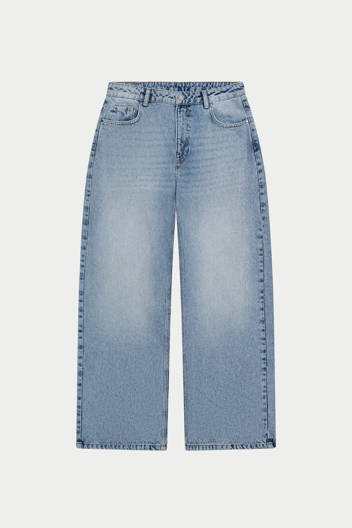 SKATER JEANS MID STONE WASH
