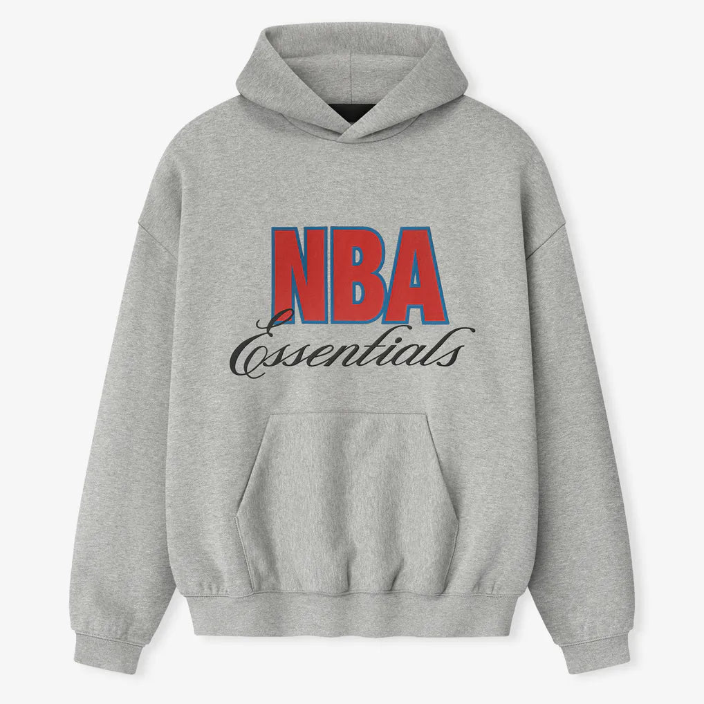 ESSENTIALS NBA 90s Hoodie | Heather Gray