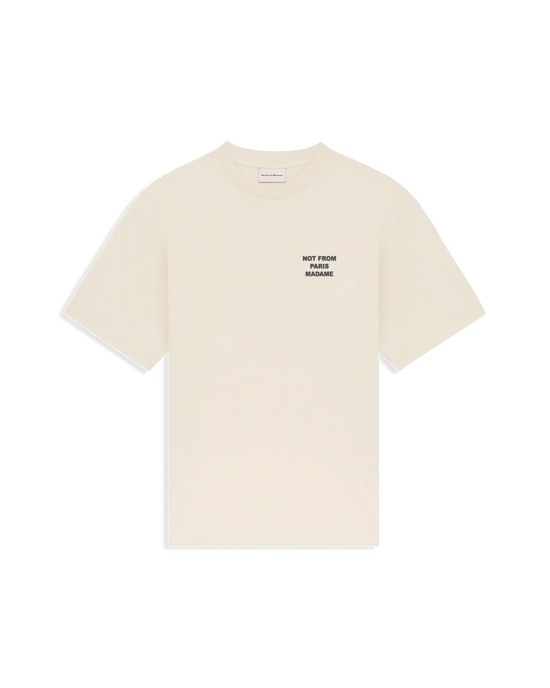 DRÔLE DE MONSIEUR T-SHIRT SLOGAN BEIGE