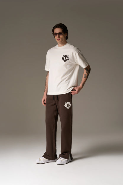 MONOGRAM EMBLEM T-SHIRT OFF WHITE