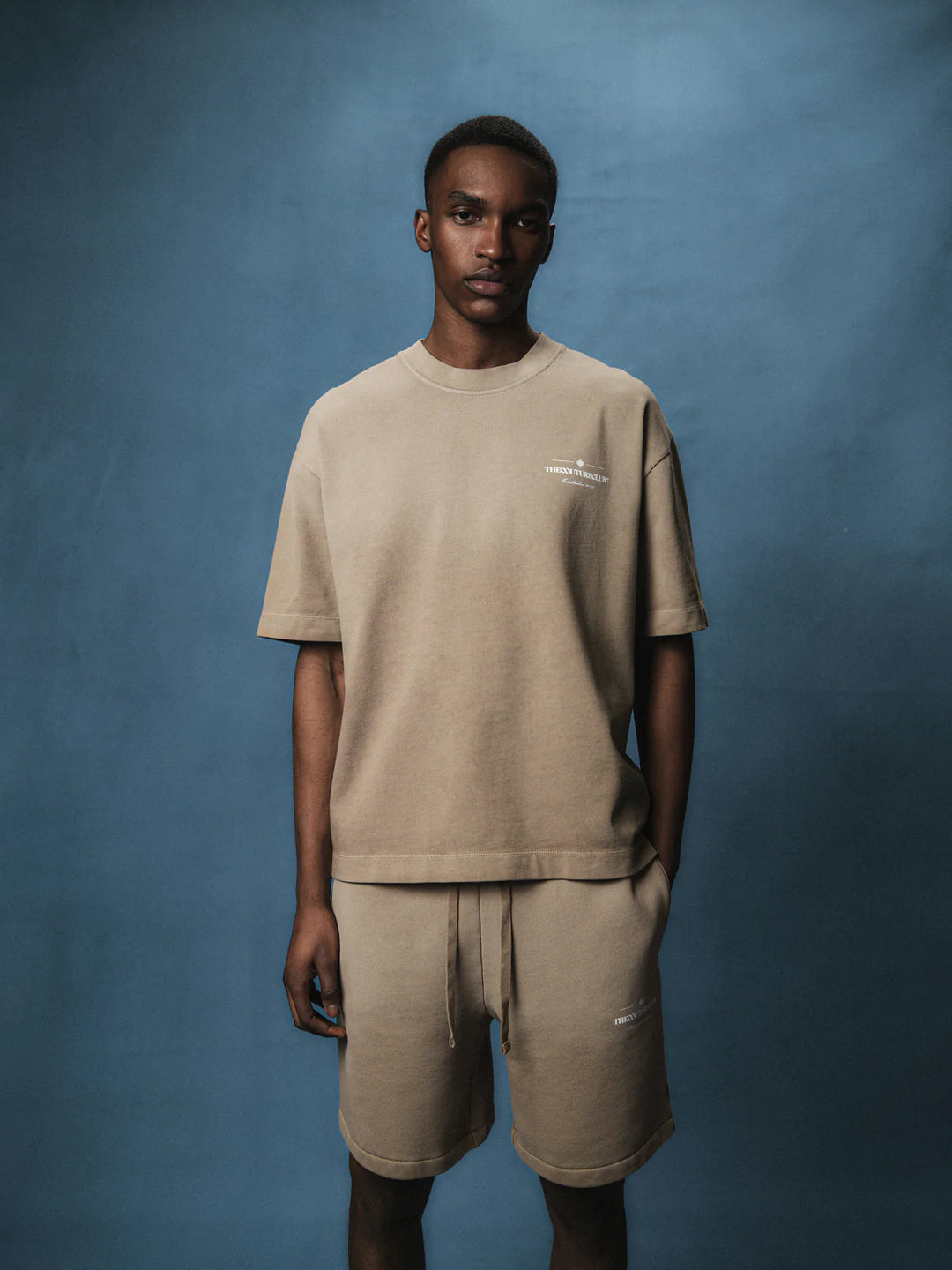 SPRAY WASH COPYRIGHT MULTI GRAPHIC T-SHIRT BEIGE