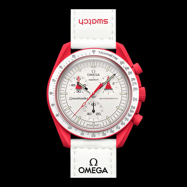 Swatch x Omega Bioceramic Moonswatch Mission to Mars SO33R100
