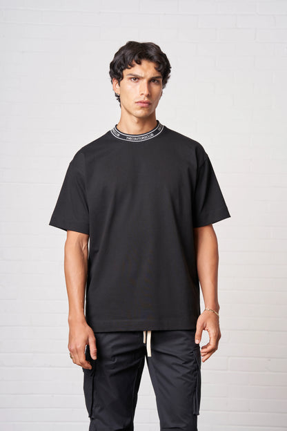 JACQUARD COLLAR T-SHIRT