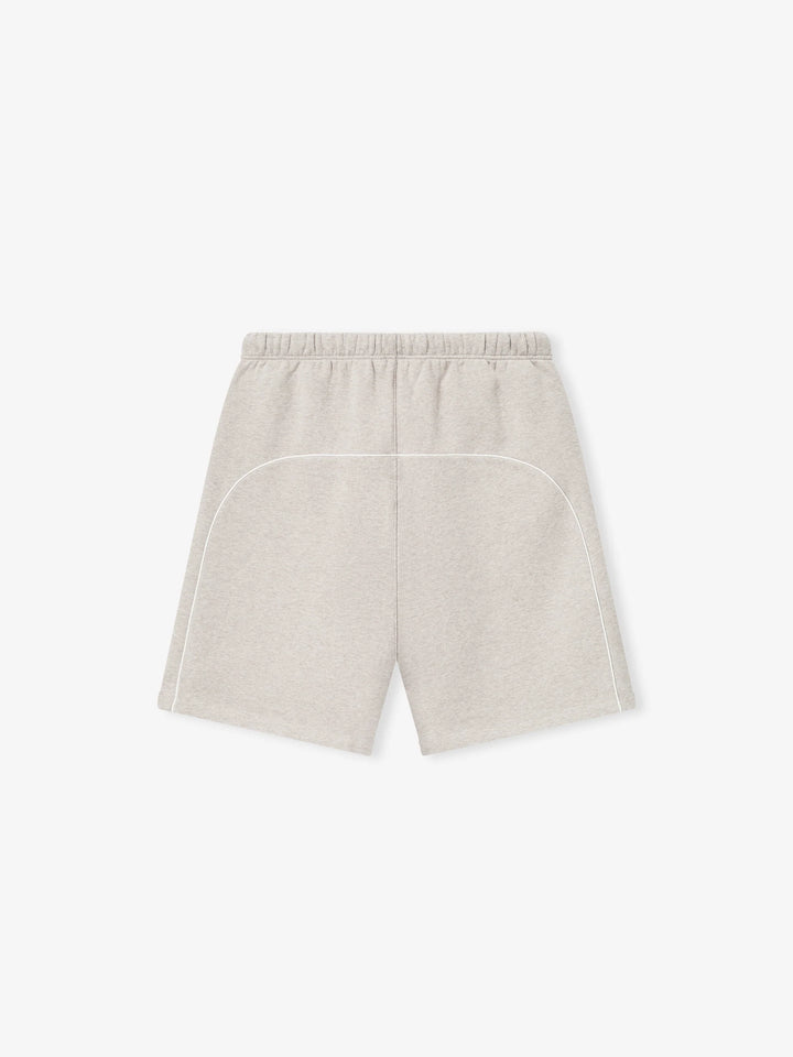 RELAXED FLEECE SWEATSHORT WITH PIPING