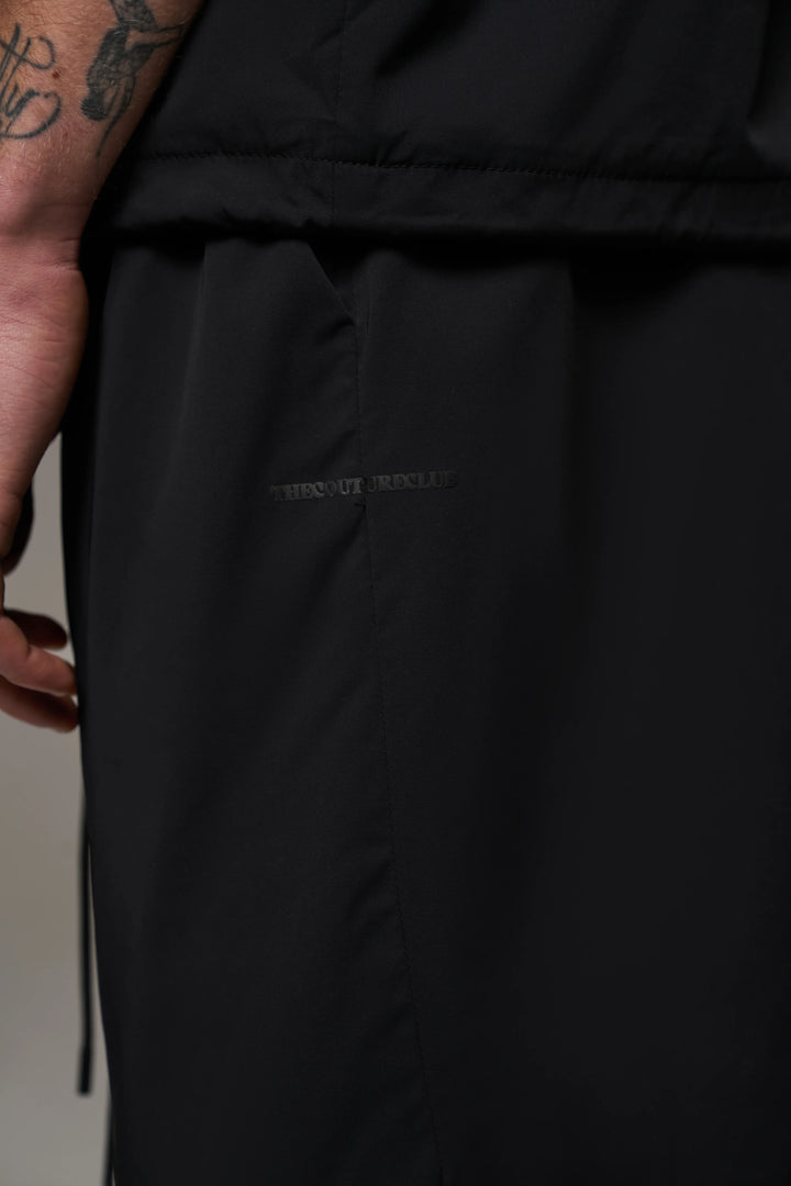 NYLON DRAWCORD SHORTS BLACK