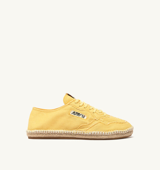 AUTRY SANDY ESPADRILLES IN PASTEL YELLOW CANVAS