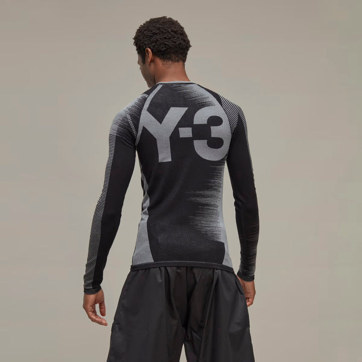 Y-3 ENGINEERED KNIT LONG SLEEVE BASELAYER TEE
