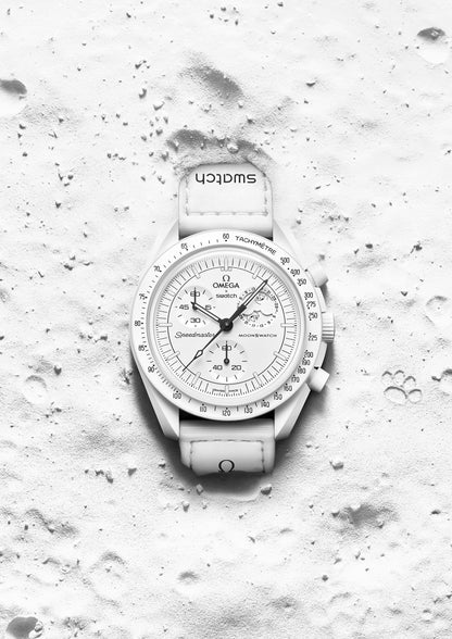 Swatch x Omega Bioceramic Moonswatch Mission To Moonphase Snoopy SO33W700