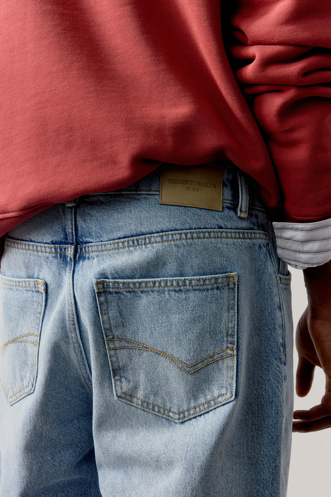 SKATER JEANS MID STONE WASH