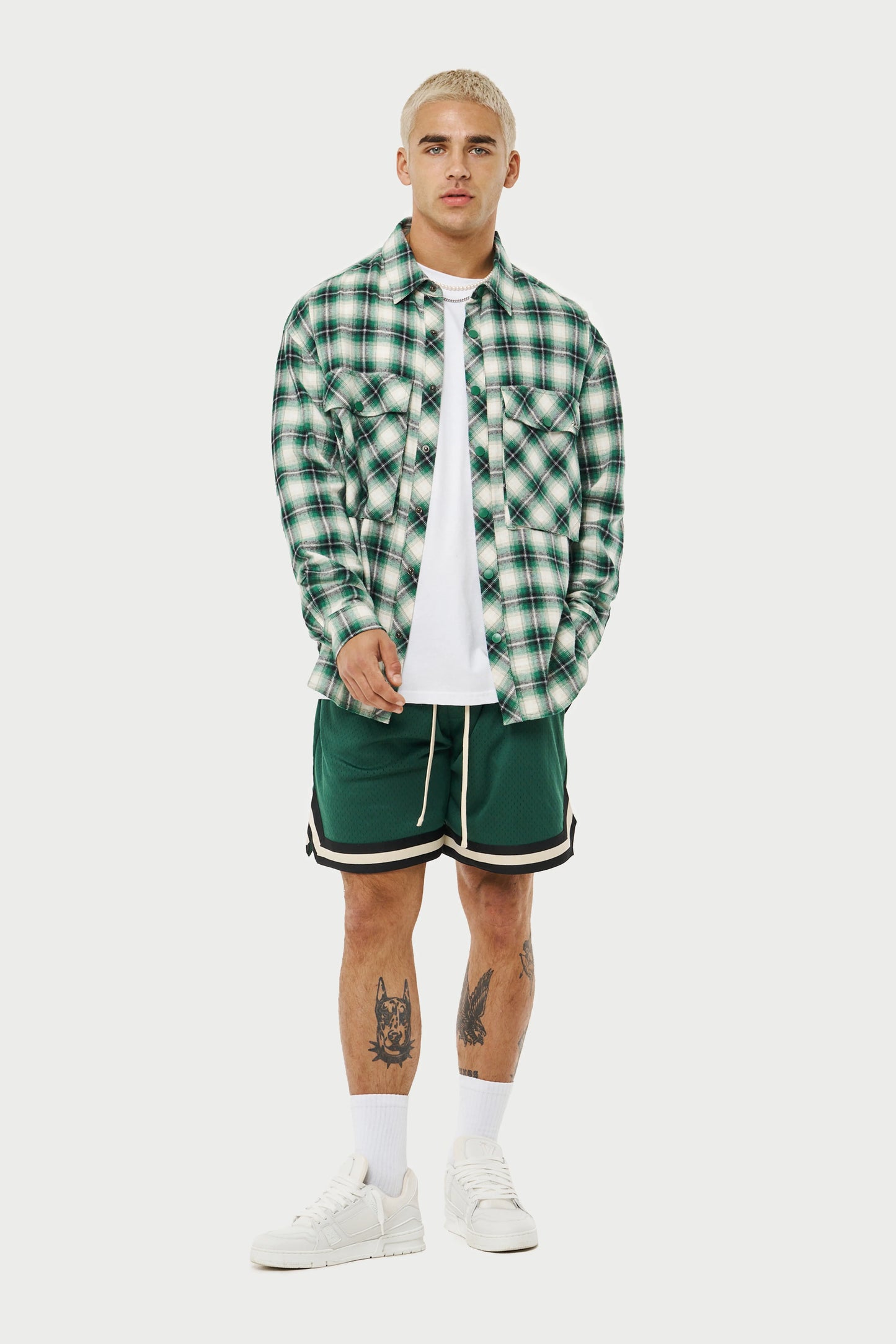 COPYRIGHT CHECK RELAXED SHIRT