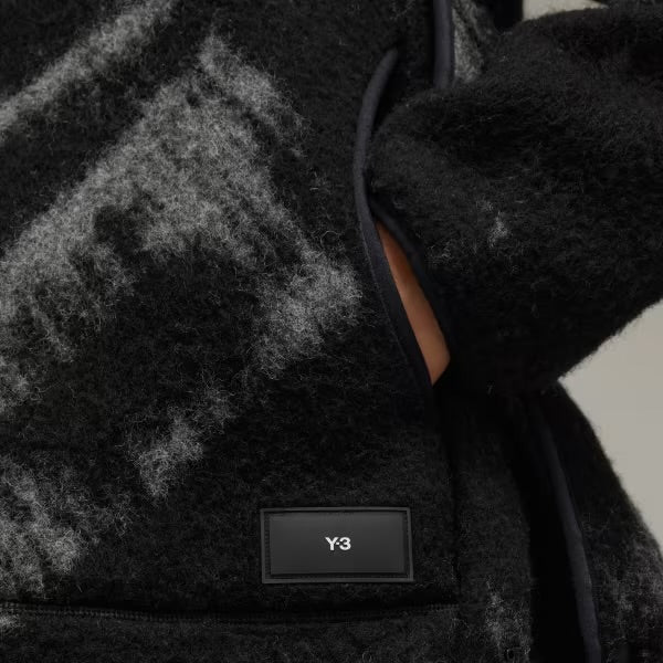 Y-3 FUZZY FLEECE JACKET