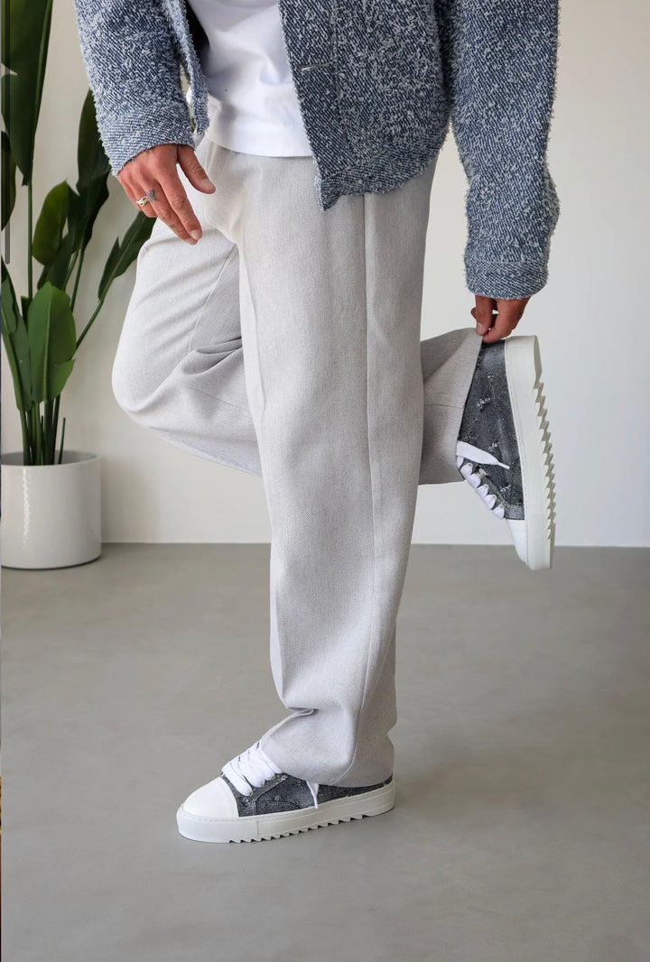 NUMERIŚ ATELIER - THRASHED DENIM נעלי סניקרס נומריס טראש דנים