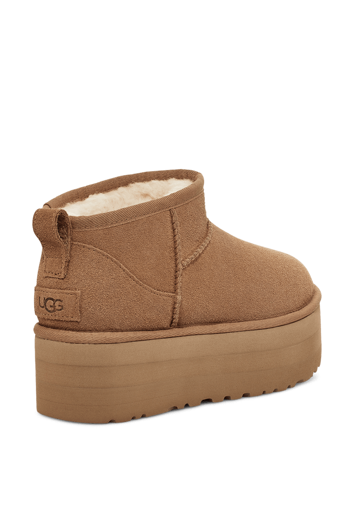 UGG CLASSIC ULTRA MINI PLATFORM CHESTNUT מגפי נשים פלטפורם