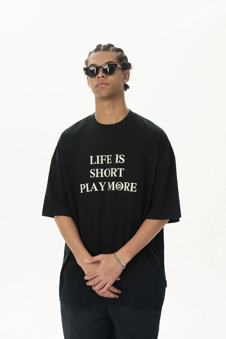 SEGUNDA "LIFE IS GOOD" TEE BLACK