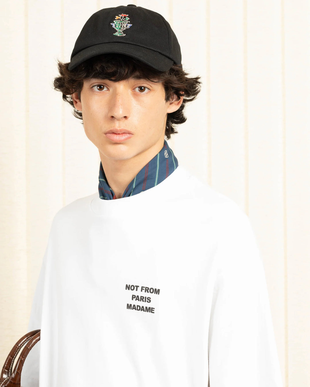 DRÔLE DE MONSIEUR T-SHIRT SLOGAN BLANC