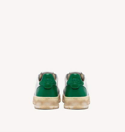 AUTRY SNEAKERS MEDALIST LOW SUPER VINTAGE SNEAKERS IN WHITE GREEN AND GRAY