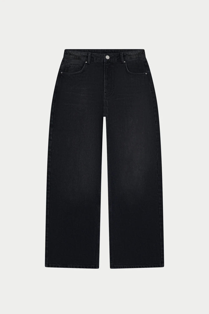 SKATER JEANS Washed Black