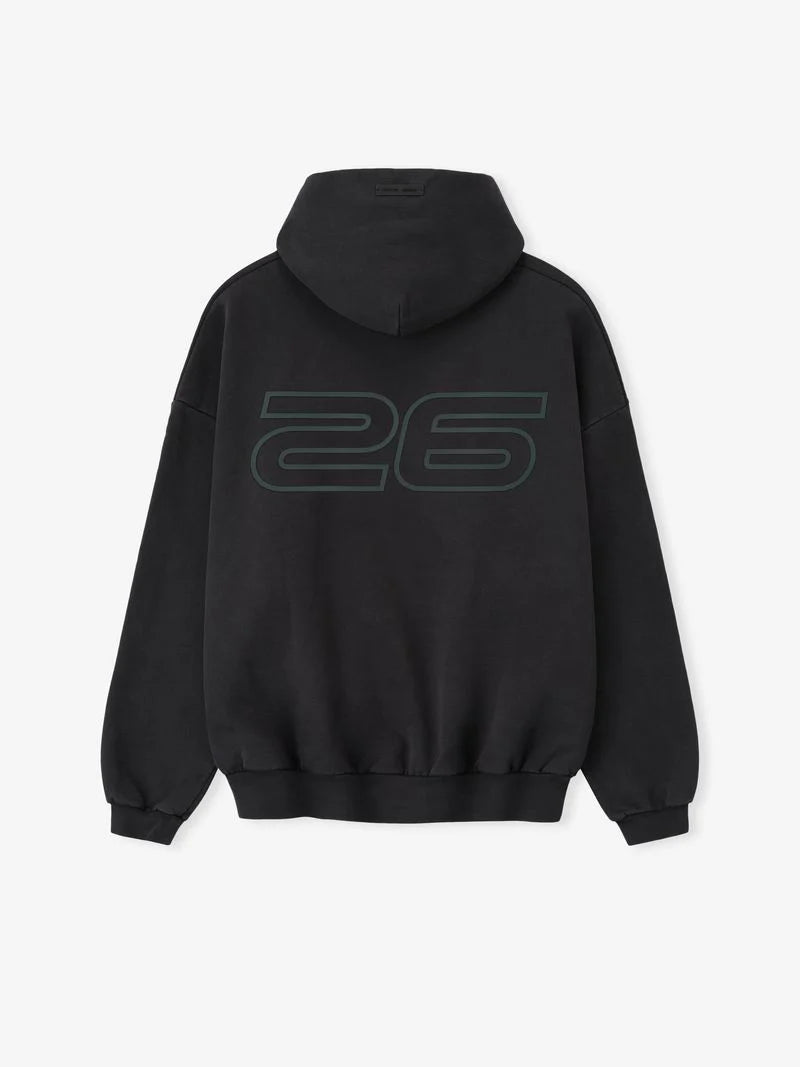 ESSENTIALS Vintage Black '90s Fleece Hoodie