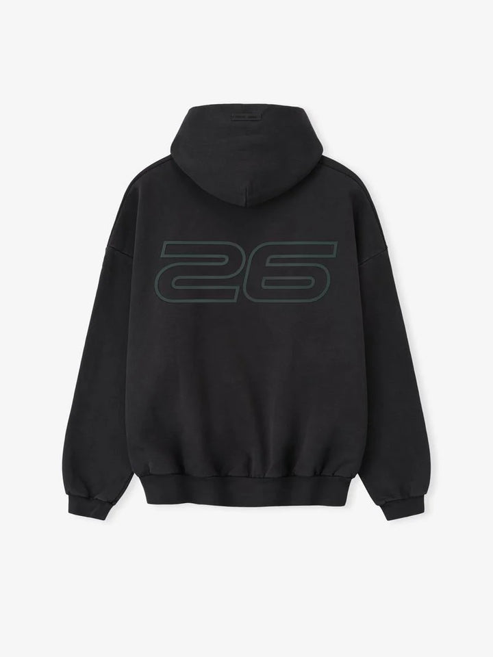 ESSENTIALS Vintage Black '90s Fleece Hoodie