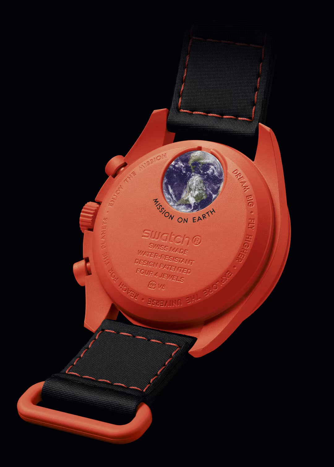 Omega X Swatch MISSION ON EARTH - LAVA שעון אומגה בשיתוף פעולה עם סווטש