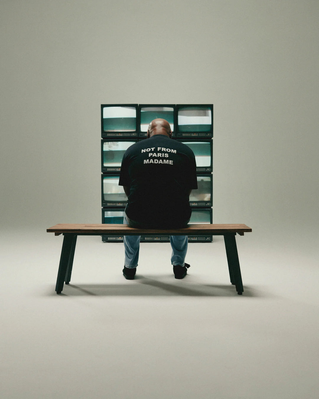 DRÔLE DE MONSIEUR T-SHIRT SLOGAN NOIR