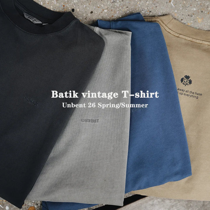 UNBANT LOGO VINTAGE TEE CARBON BLACK