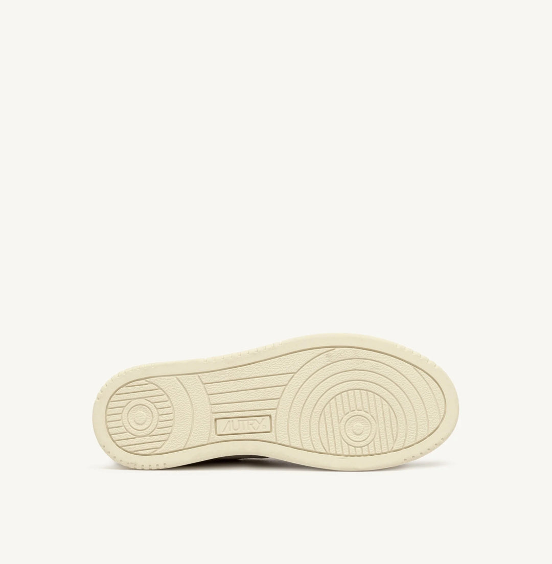 AUTRY SNEAKERS MEDALIST LOW TRICOLOR SNEAKERS IN SAND AND CIGAR SUEDE