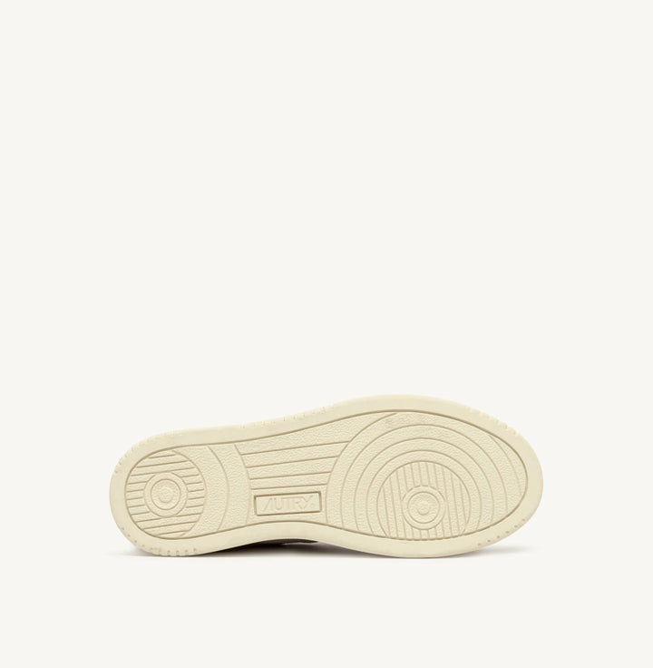 AUTRY SNEAKERS MEDALIST LOW TRICOLOR SNEAKERS IN SAND AND CIGAR SUEDE